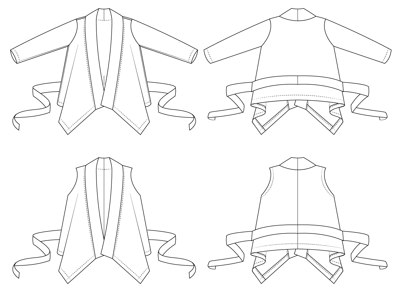 draped vest / cardigan : 66