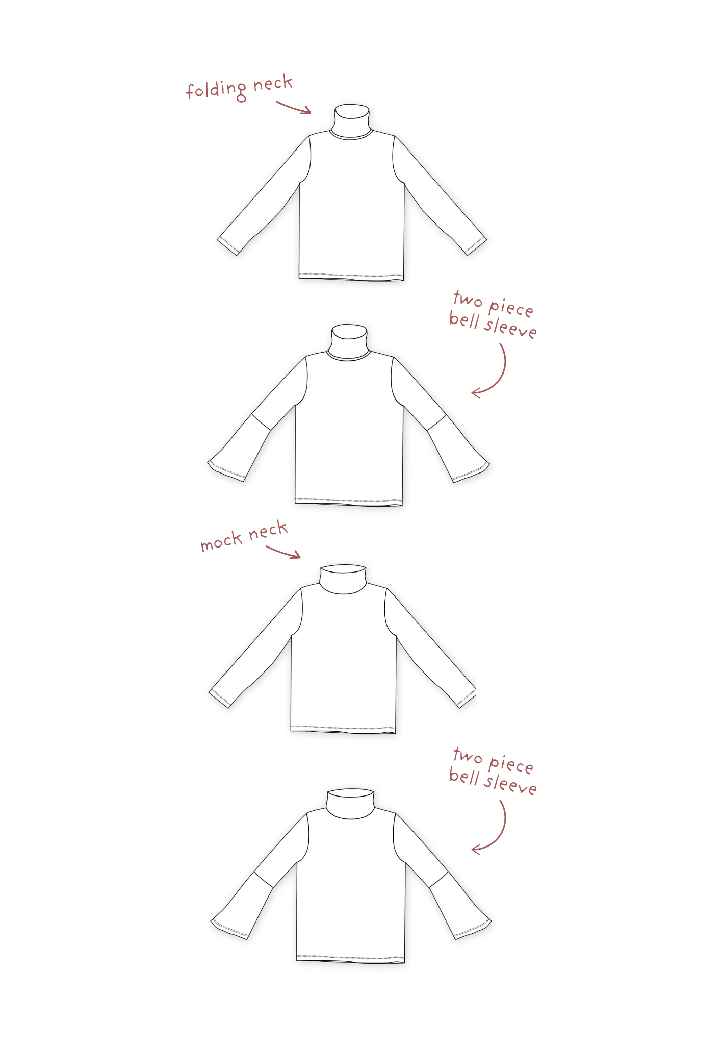 Turtleneck for Big Kids K033