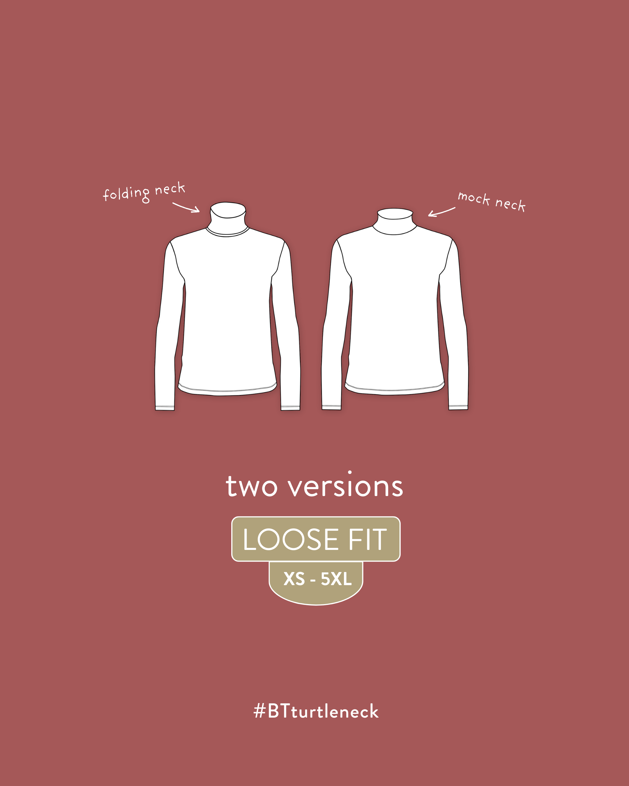 Turtleneck Bundle: Three Patterns for The Whole Family