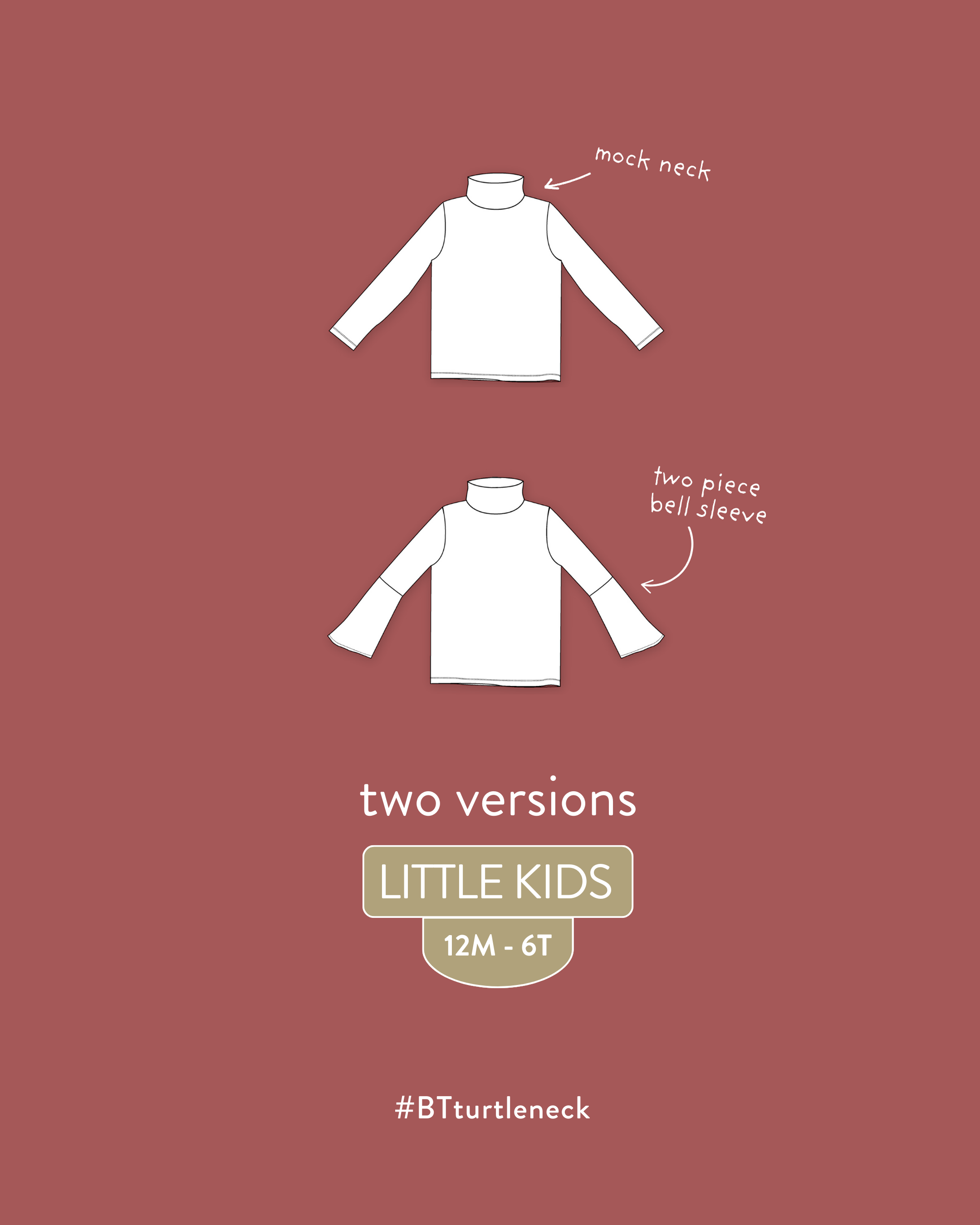 Turtleneck Bundle: Three Patterns for The Whole Family