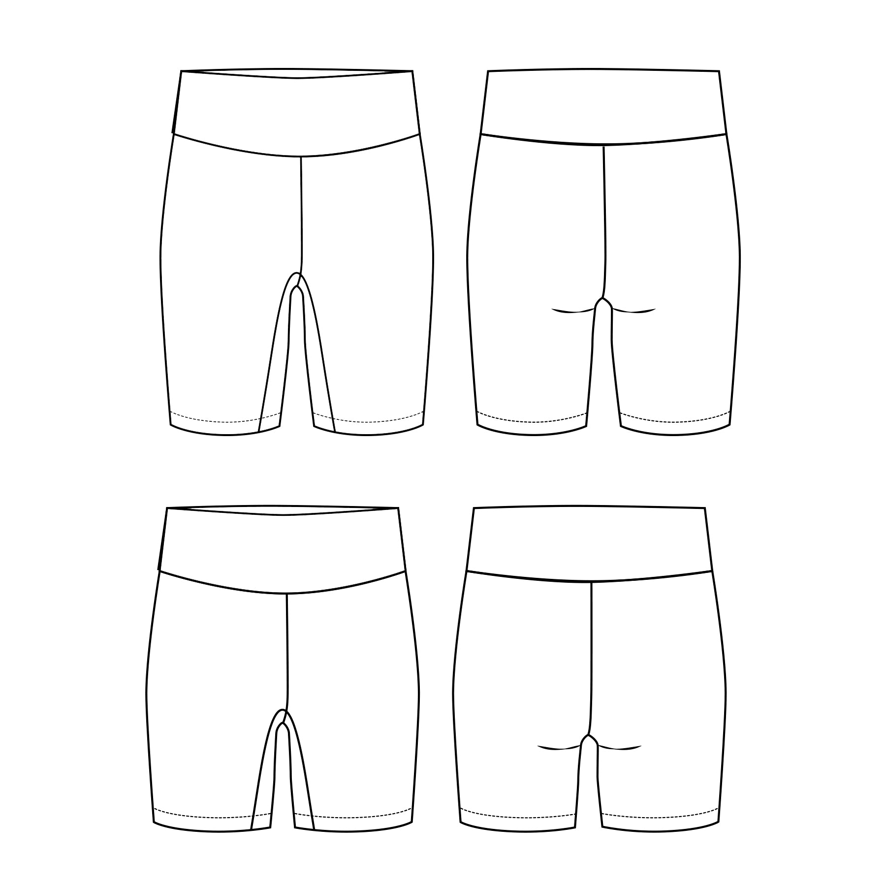 Bike Shorts for Big Kids : K036