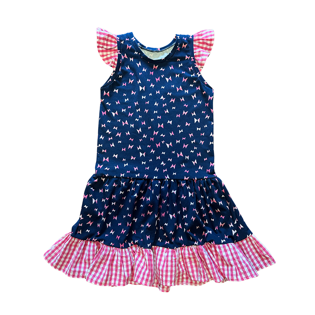 flutter sleeve dress : 45