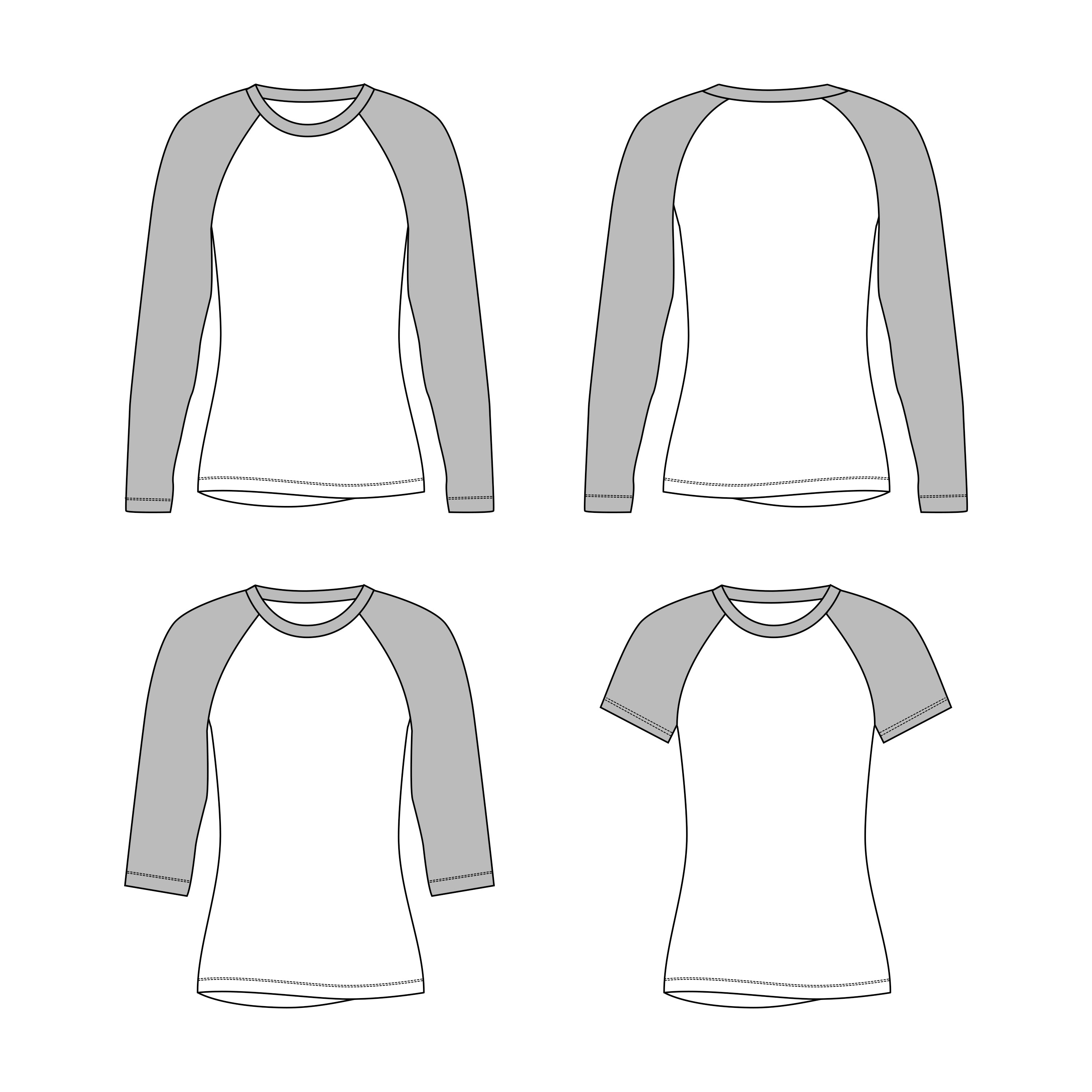 Grown Up Raglan Tee GU04