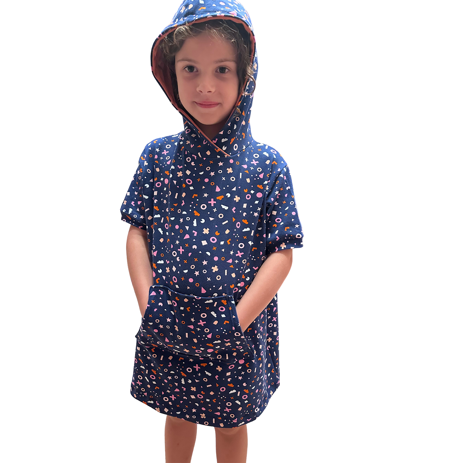 pool hoodie & hoodie dress for big kids K32