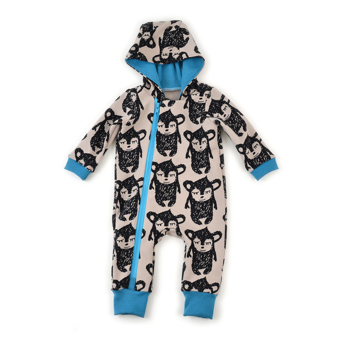 hood zip coverall : 96