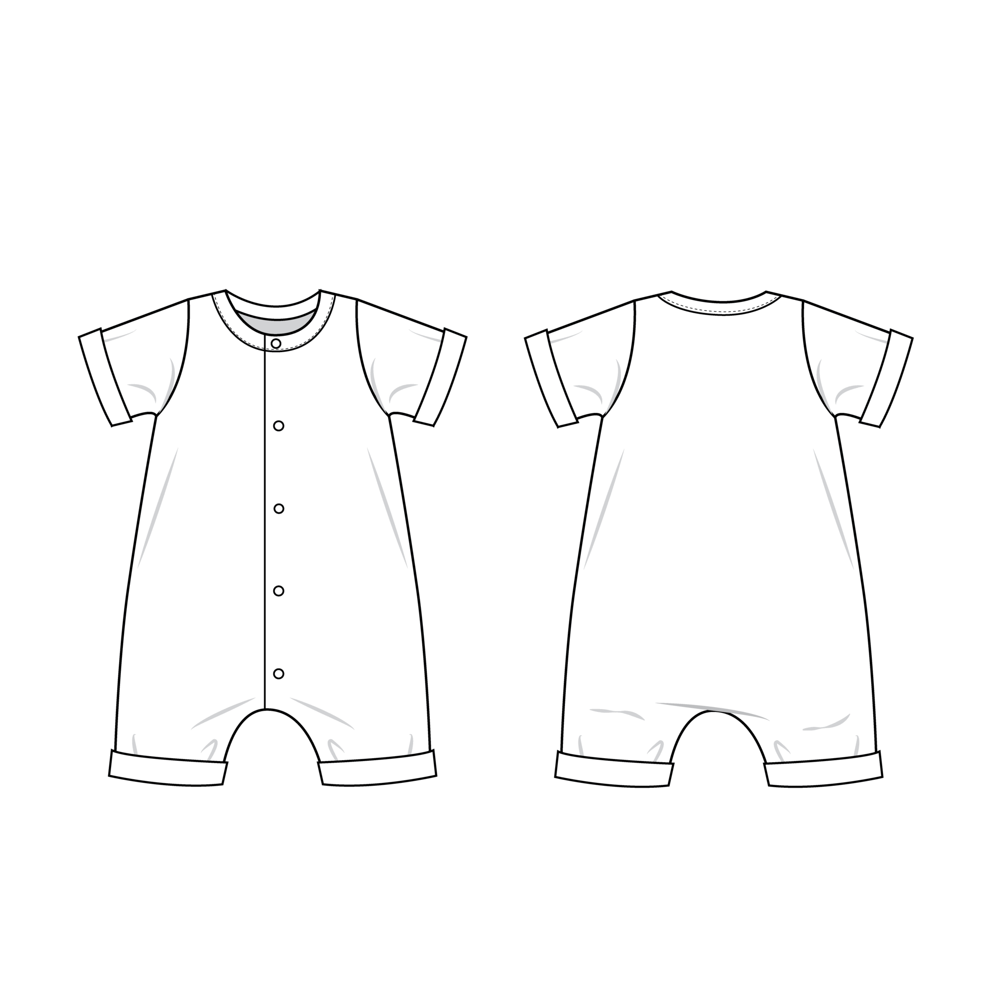 rolled hem romper : 89