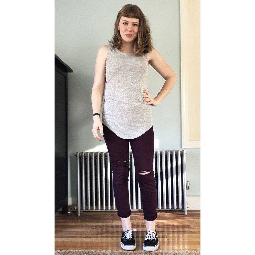 curved hem tank : SS17