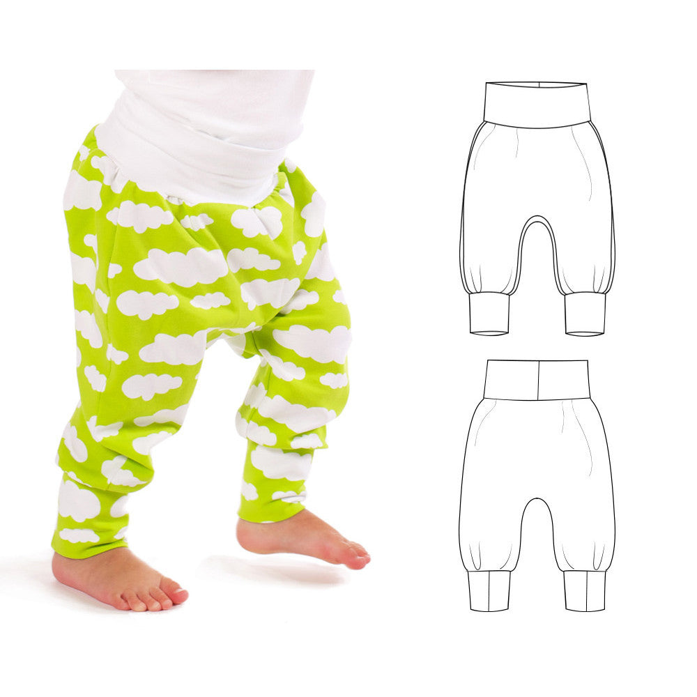 cuff waist harem pants : 48