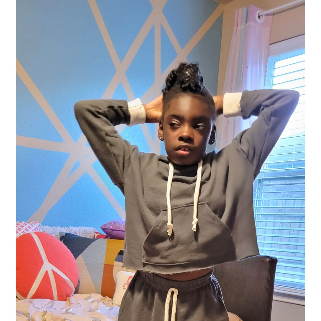 cropped hoodie : K022