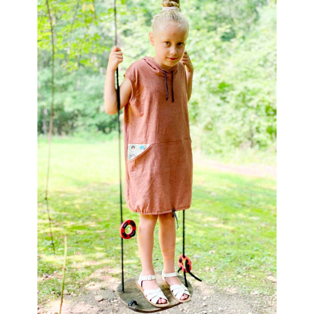 tank top hood dress for kids