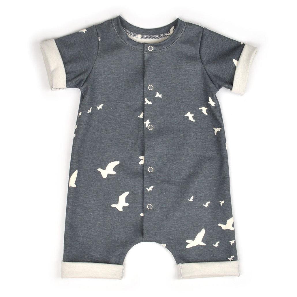 rolled hem romper : 89