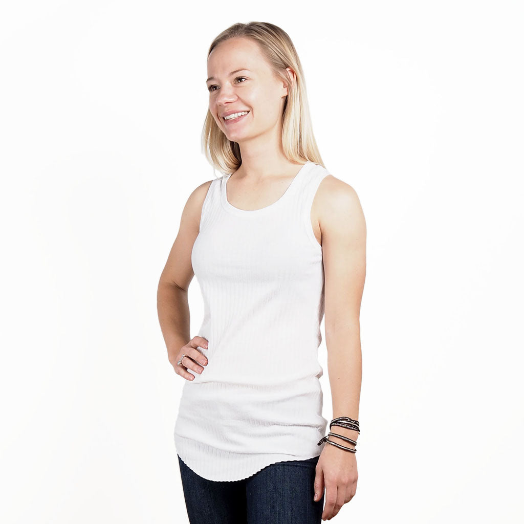 curved hem tank : SS17