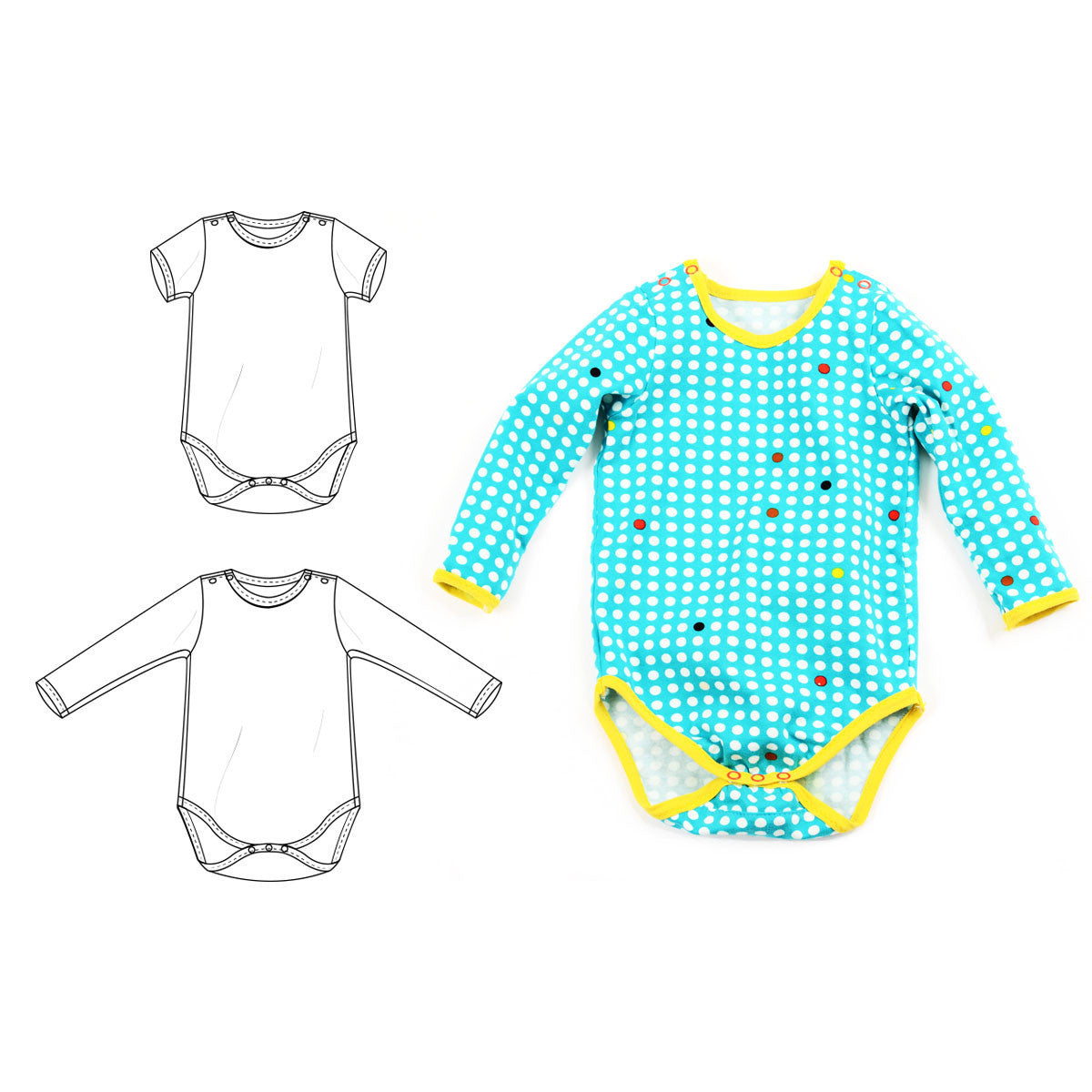 snap shoulder bodysuit : 28