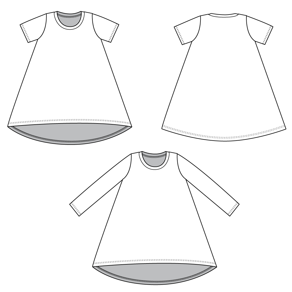 flare t-shirt dress : SS13