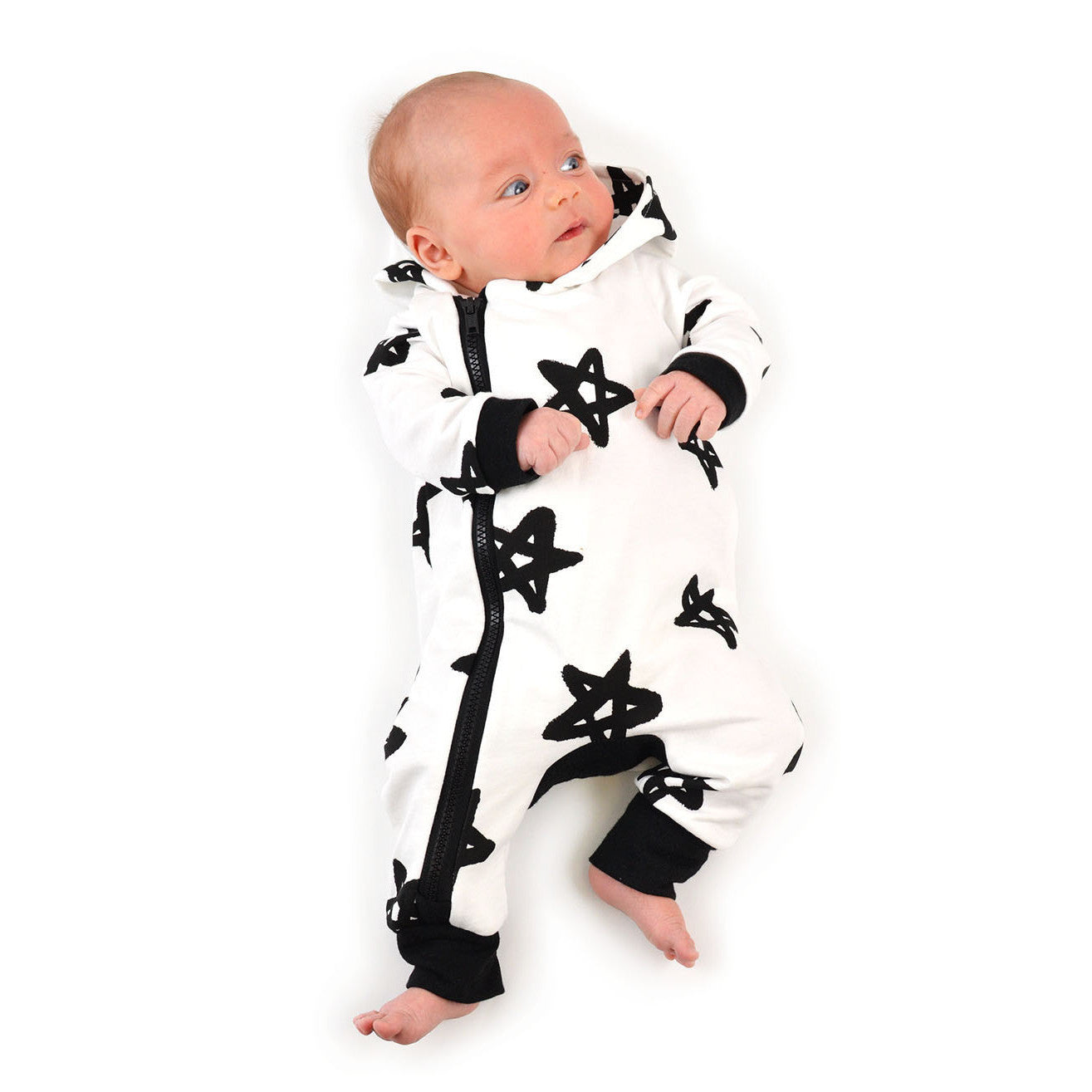 hood zip coverall : 96