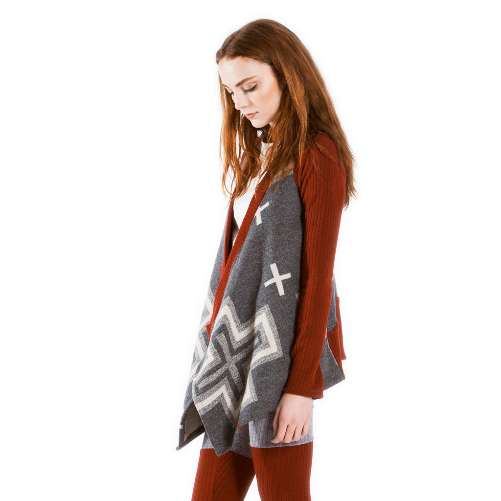 draped cardigan : SS02