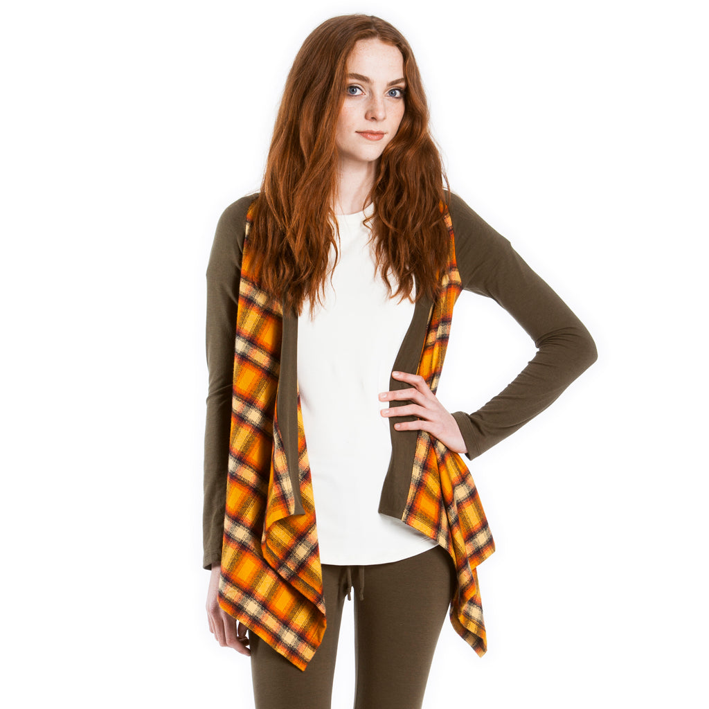 draped cardigan : SS02