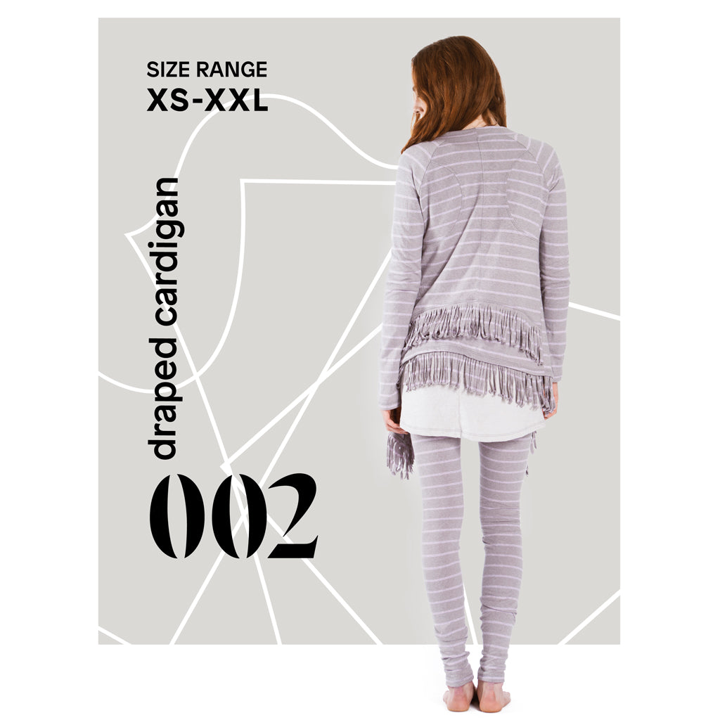 draped cardigan : SS02