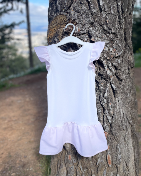 flutter sleeve dress : 45