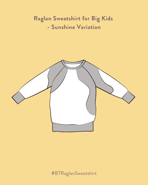 Big Kid Raglan Sweatshirt: K034