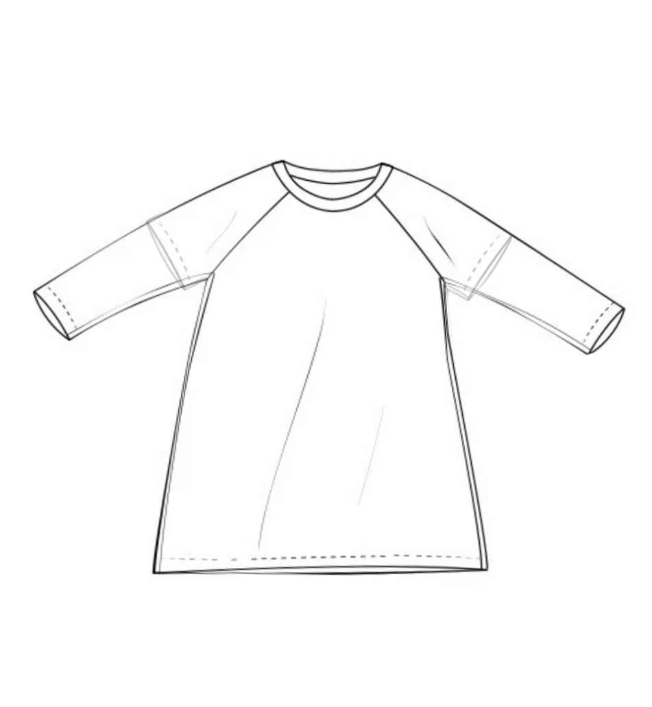 a-line raglan dress : 83