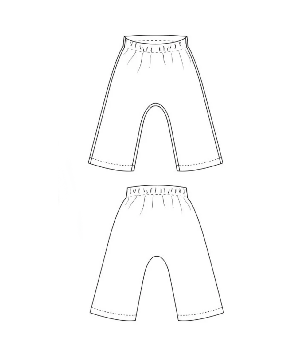 basic pants Sewing Pattern | Sizes Newborn-6Y | PDF Download