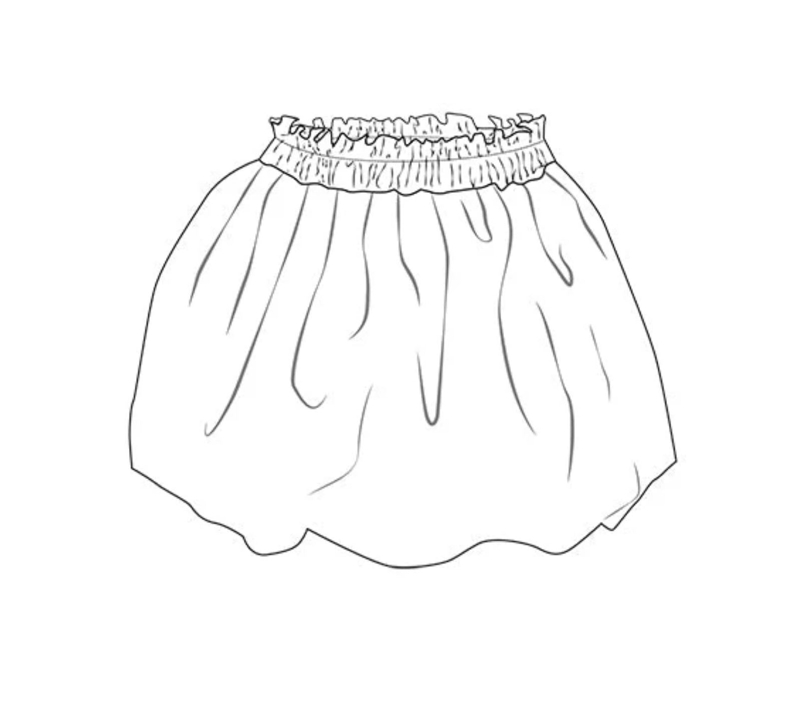 bubble skirt for big kids: K029