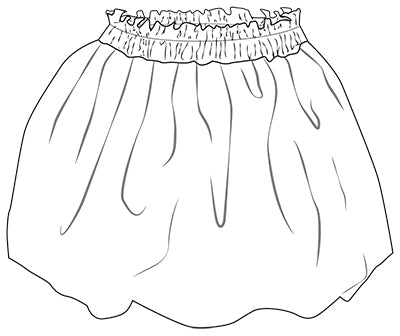 bubble skirt for big kids: K029