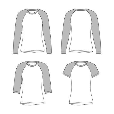 Grown Up Raglan Tee GU04