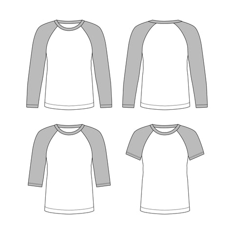 Grown Up Raglan Tee GU04