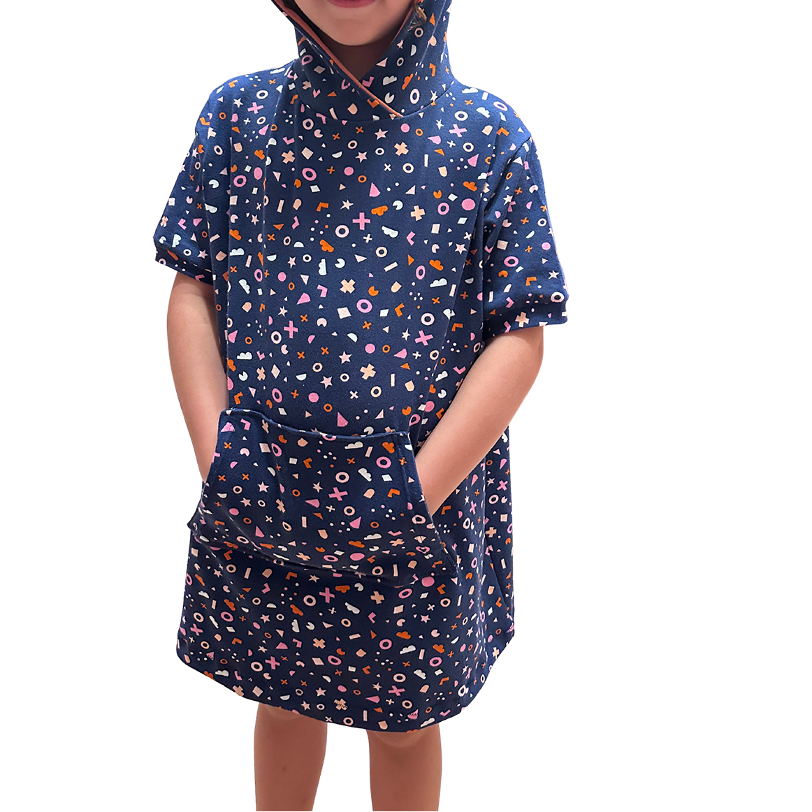 pool hoodie & hoodie dress for big kids K32