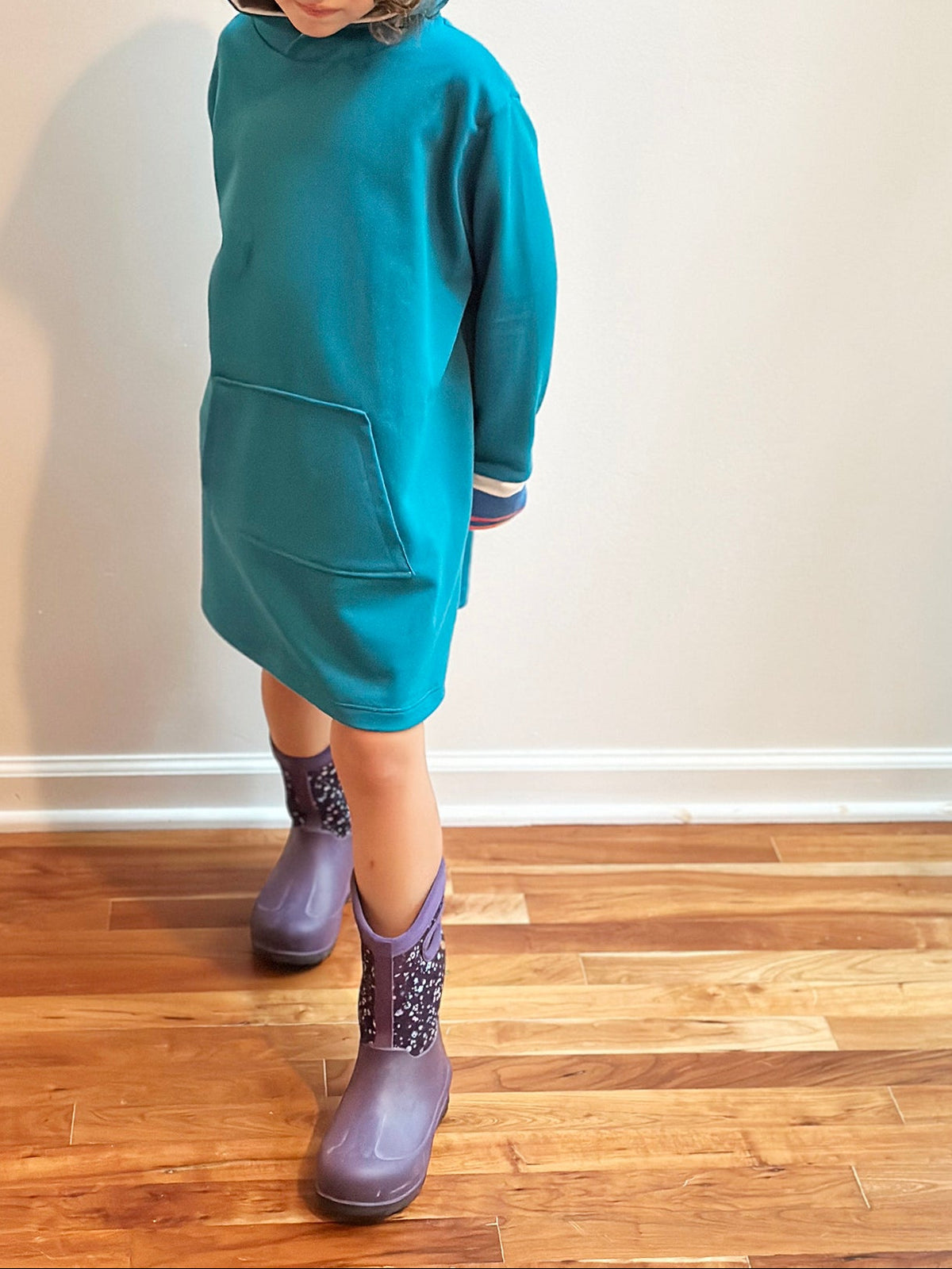 pool hoodie & hoodie dress for big kids K32