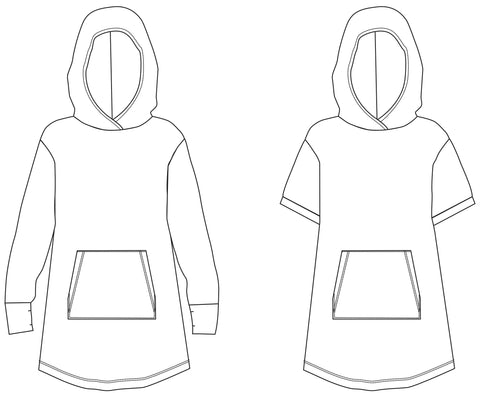 pool hoodie & hoodie dress for little kids 154