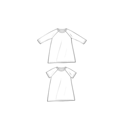 a-line raglan dress : K025