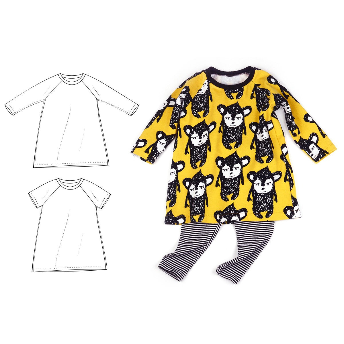 a-line raglan dress : 83