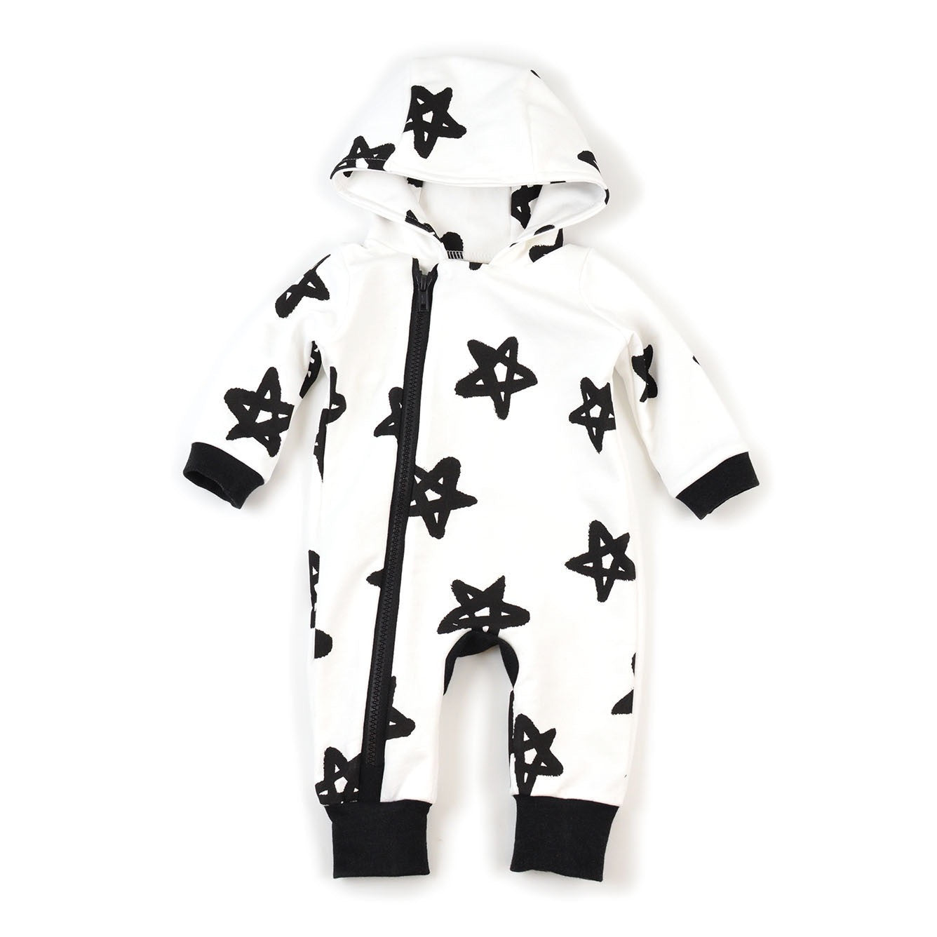 hood zip coverall : 96