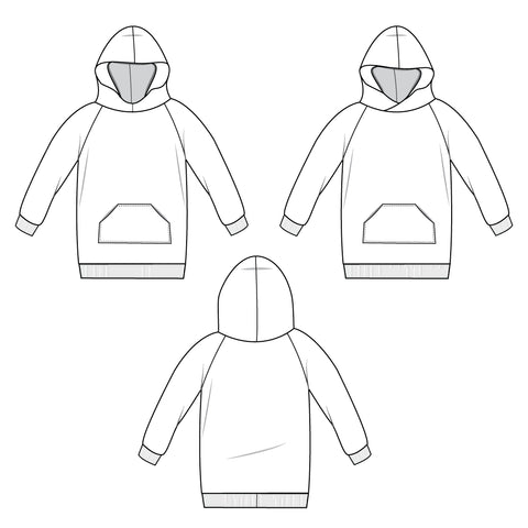 hooded sweatshirt dress : 101
