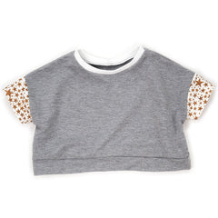 トップス Cording Embroidery Cropped Sweatshirt Cording Embroidery Cropped Sweatshirt - ecru - Mame Kurogouchi