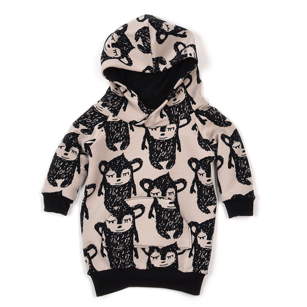 hooded sweatshirt dress : 101