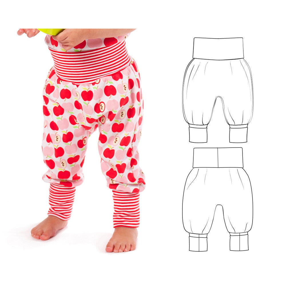 Embossed balloon trousers and boho-style overalls according to  do-it-yourself patterns