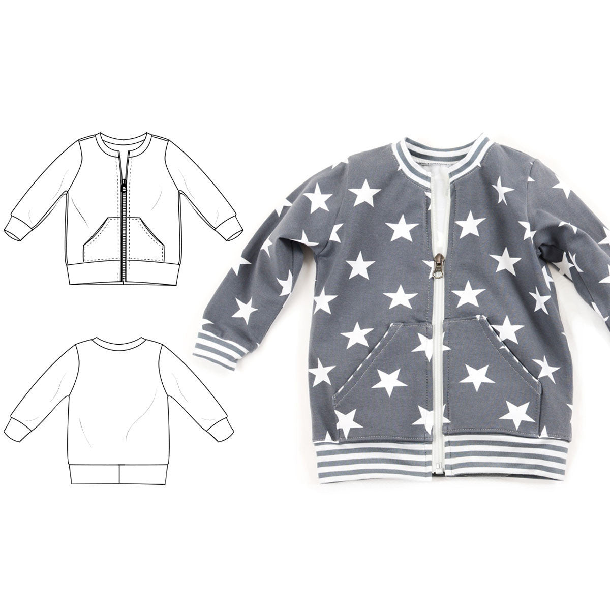 zip crew sweatshirt : 60