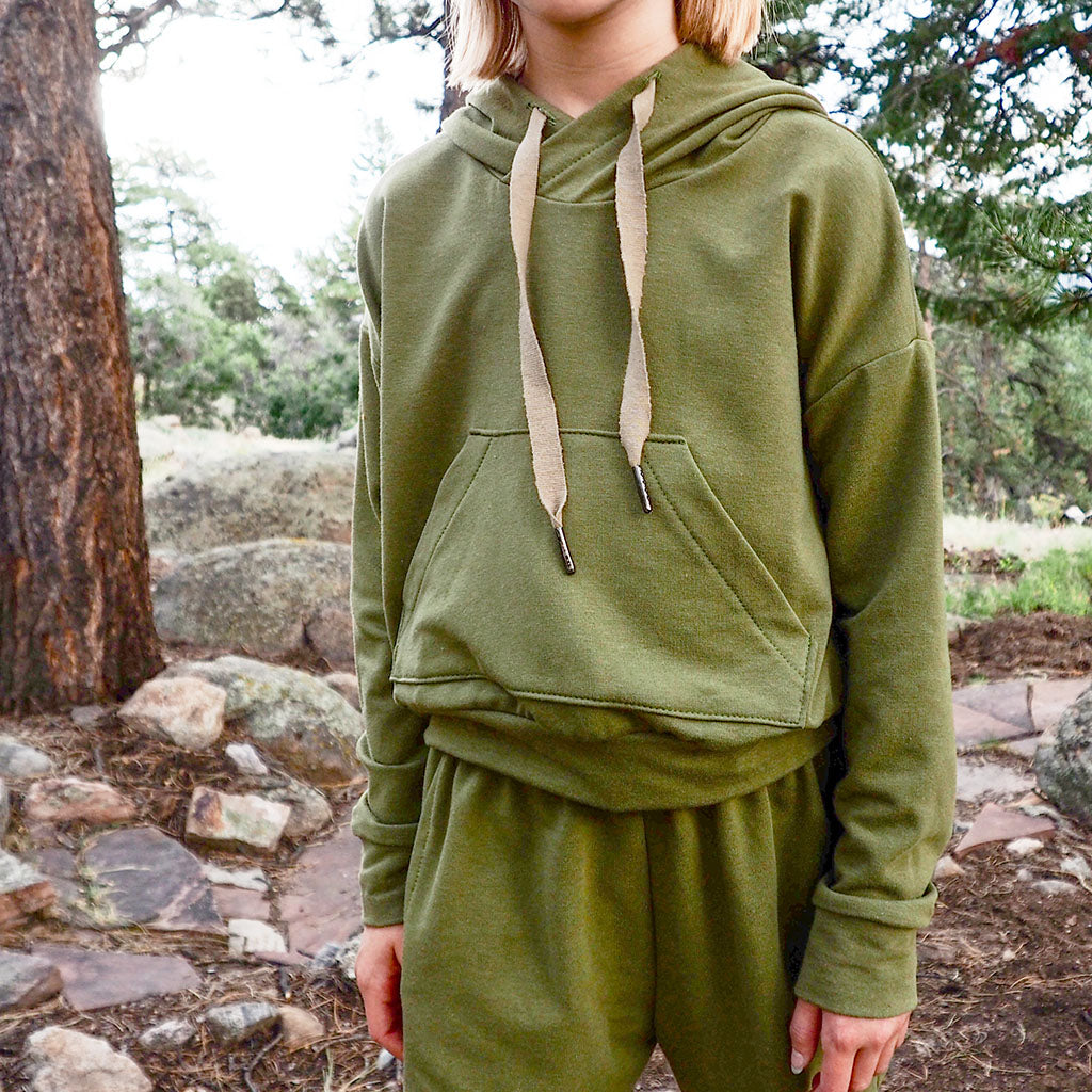 cropped hoodie : K022