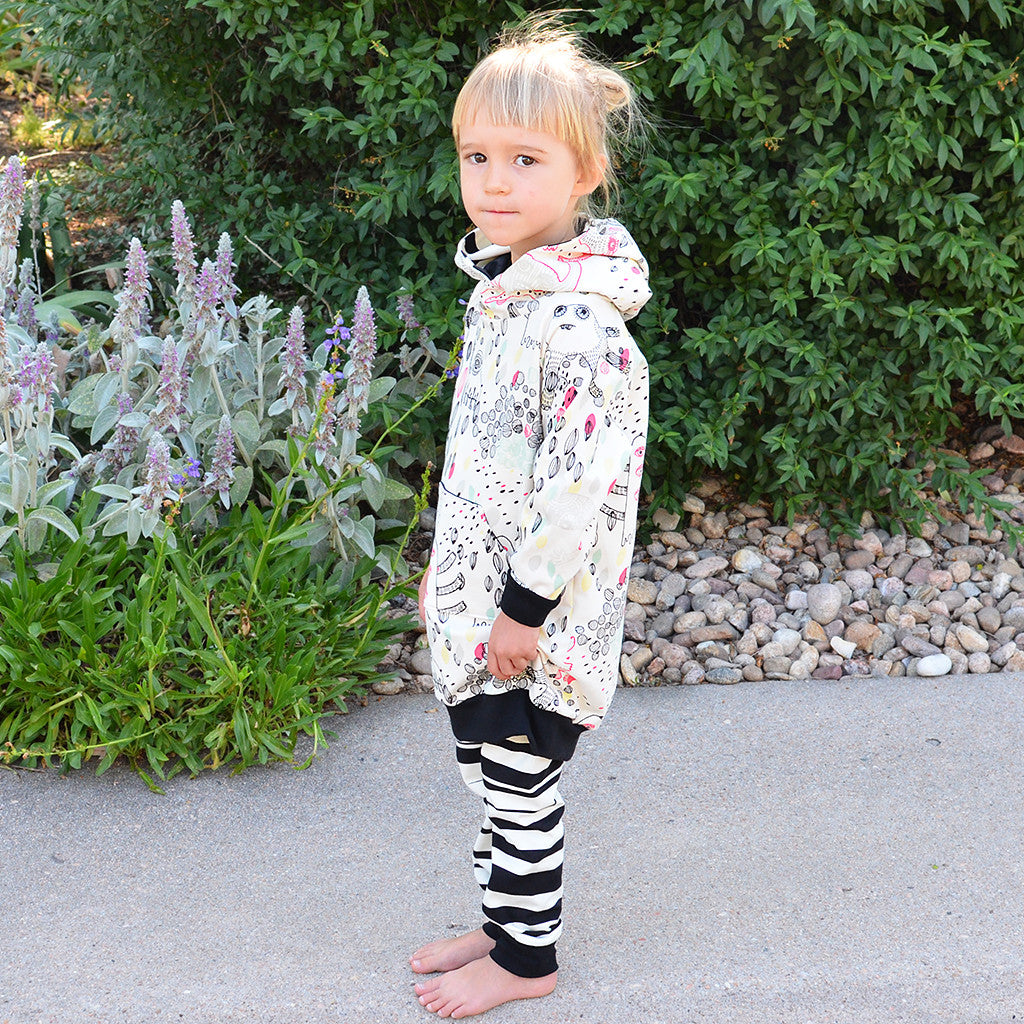 hooded sweatshirt dress : 101