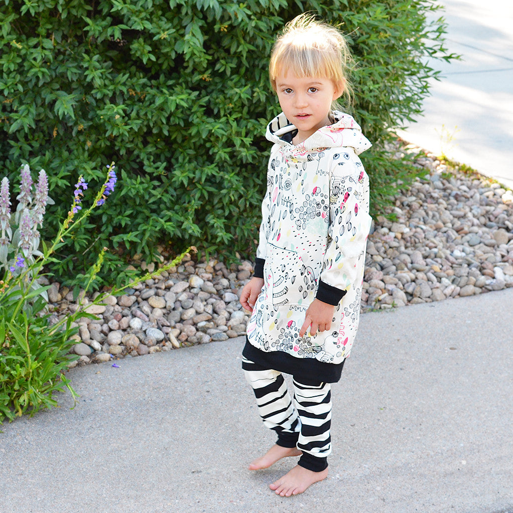 hooded sweatshirt dress : 101