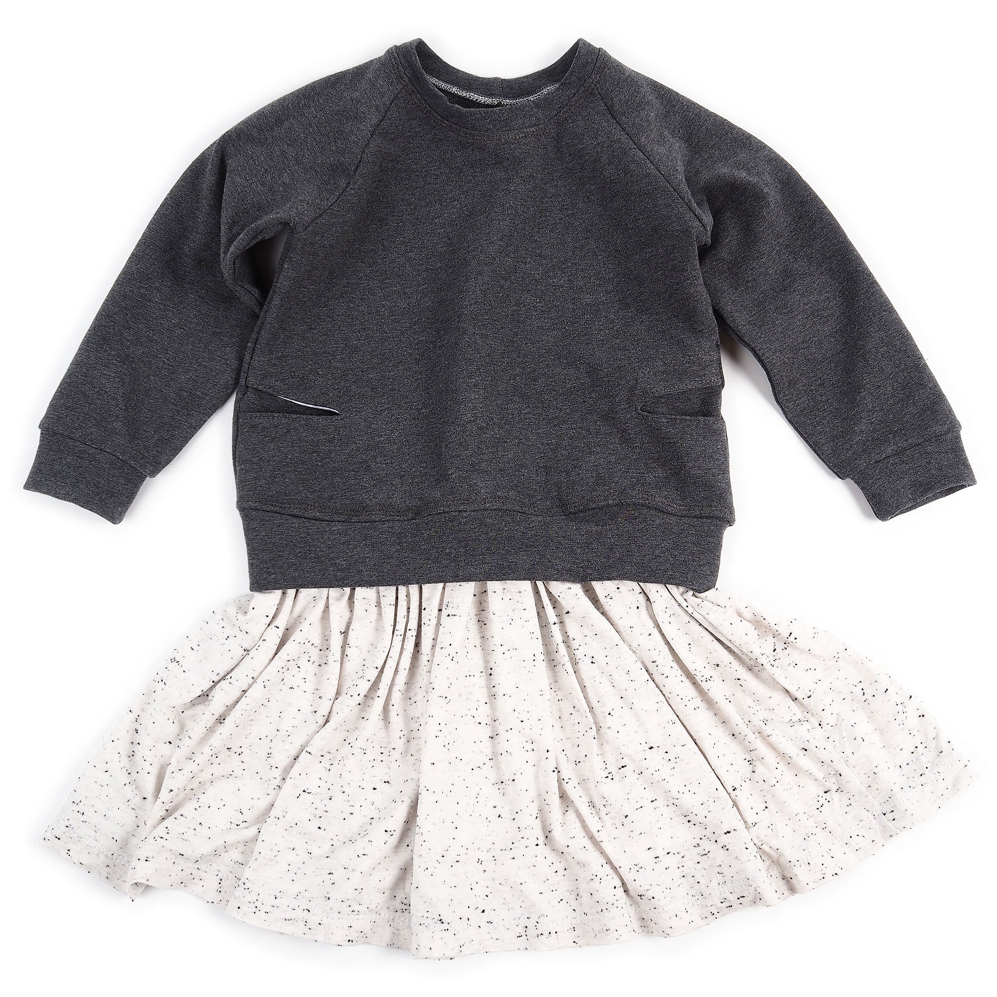 gathered raglan dress : 112