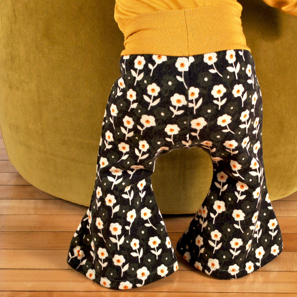 bell bottom pants sewing pattern - Brindille & Twig
