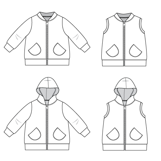 zip jacket and vest : 109