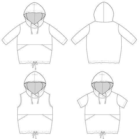 hooded dress sewing pattern