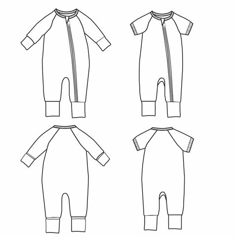 Sewing pattern tech sketch