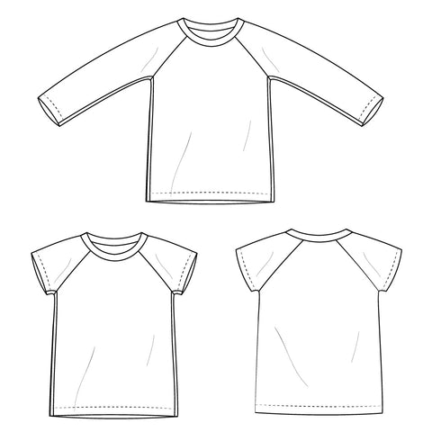 raglan t-shirt sketch